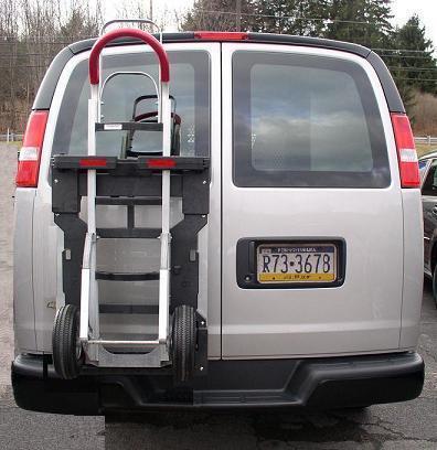 Chevy 2500 Commercial delivery van  HTS-20S Swing Mount