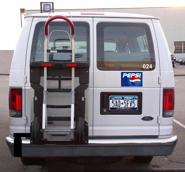 HTS-20S Swing Mount Pepsi Cola Ford F350 van Magliner hand truck
