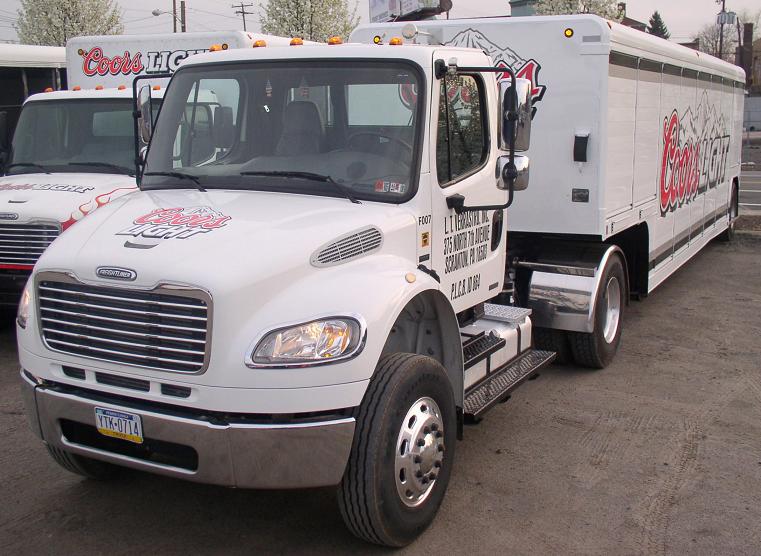Coors Light Freightliner M2 tractor