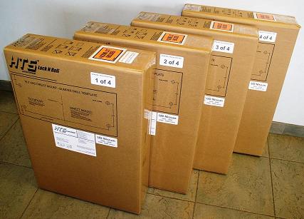 HTS Ultra-Rack corrugated shipping box