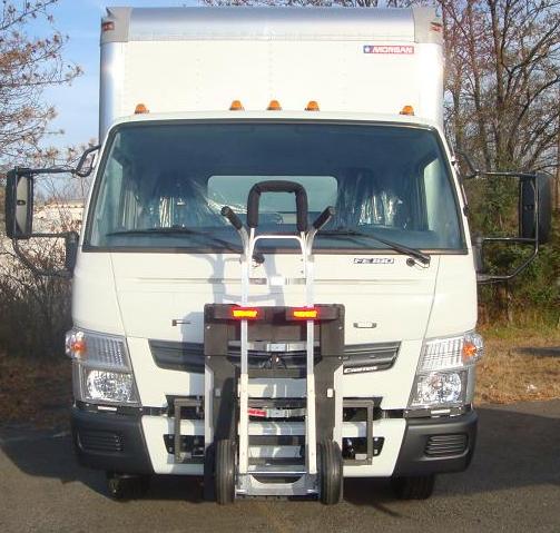 B&P Liberator hand truck aboard Mitsubishi Fuso F180