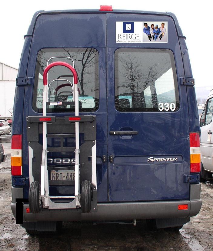 Medical Supply - Dodge Sprinter Van - HTS-20S Swing Mount Ultra-Rack